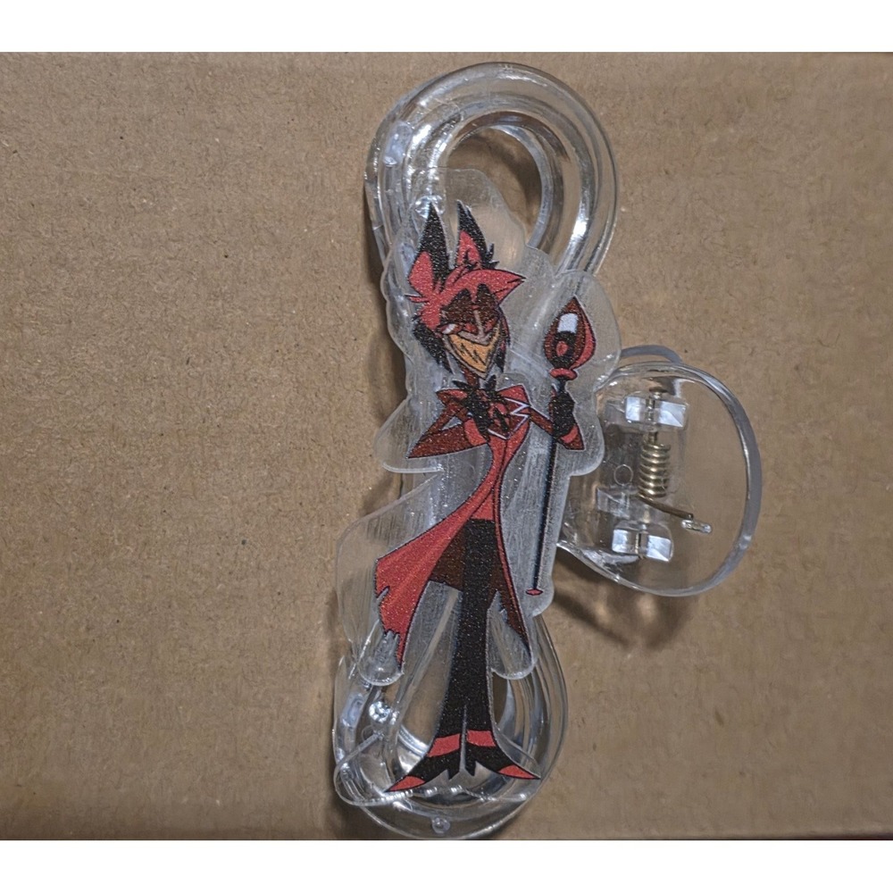 Alastor Hair Claw Clip Hazbin Hotel Fan Made New